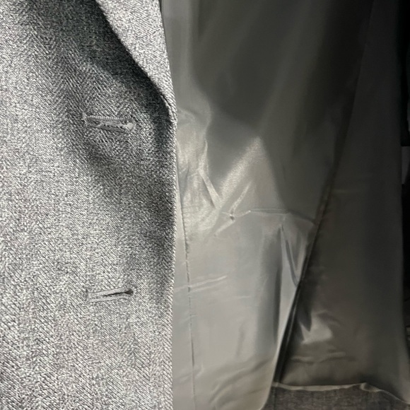 Tahari ASL Grey Herringbone Pant Suit - Picture 2 of 5